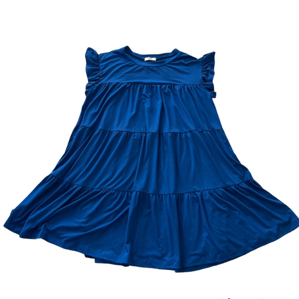 Royal Blue Babydoll Dress- Small